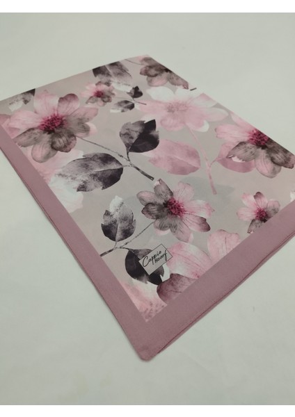 Lux Fransız Şifon Özel Seri Şal (Çiçek Desen, Premium, Orjinal, Yeni Koleksiyon, Yüksek Kalite, Tesettür Giyim)