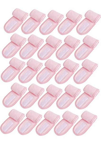 30 Paket Spa Saç Bandı Estetisyen Saç Sarmalayıcı Kadınlar Için Ayarlanabilir Makyaj Spor Duş Havlusu Pembe (Yurt Dışından) modelleri