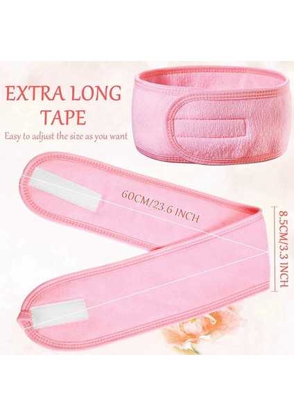 30 Paket Spa Saç Bandı Estetisyen Saç Sarmalayıcı Kadınlar Için Ayarlanabilir Makyaj Spor Duş Havlusu Pembe (Yurt Dışından) indirimleri