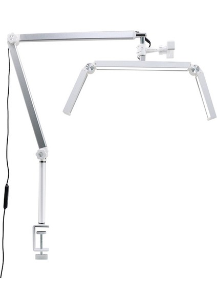 30W Profesyonel Kirpik Lambası 26 Inç Katlanır Konsol Yarım Ay Lambası Masaüstü Kelepçesi ve Uzaktan Kumanda Ab Fişi (Yurt Dışından) fiyatları