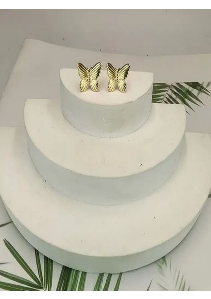 Altın Rengi Kelebek KÜPE-14K Altın Kaplama fiyatları