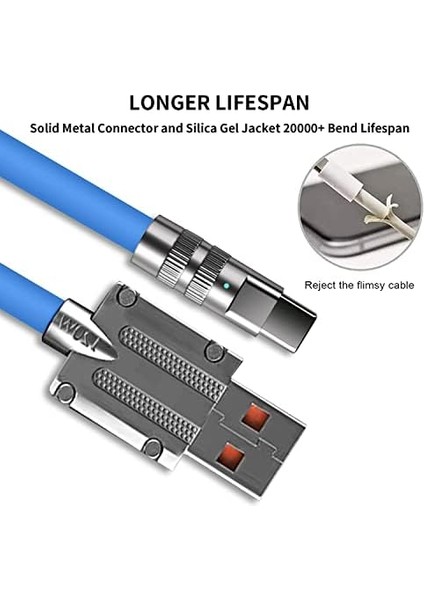 USB A Tipi Kablo, Type-C Uyumlu - Geliştirilmiş Dayanıklılık ve Estetik, Akıllı Telefonlar Için Hızlı Şarj Kablosu fiyatları