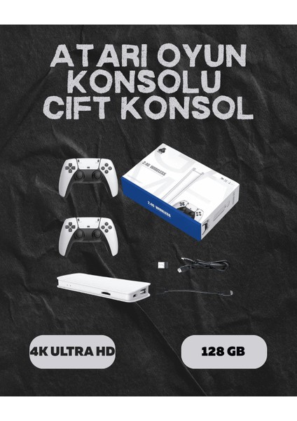 M15 Retro Konsol – 20.000 Oyunlu Çift Gamepadli 4K HDMI - N483J082-M69483