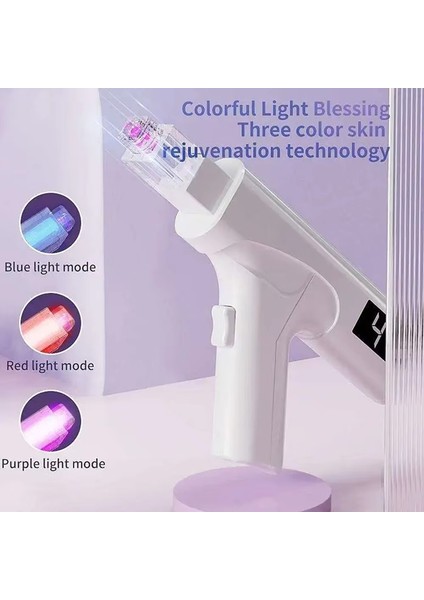 Cilt Beyazlatma Taşınabilir Mini Üç Renkli Işık Nano-Mikrokristalin Invaziv Olmayan Cilt Bakımı Güzellik Cihazı (Yurt Dışından) modelleri