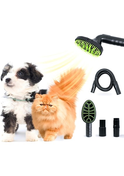 Evcil Hayvan Bakım Seti, Köpek Fırçası Vakum Aparatı, Uzatma Borulu Tüy Dökme Fırçası ve Çoğu Yuvarlak Elektrikli Süpürge Için (Yurt Dışından) fiyatları