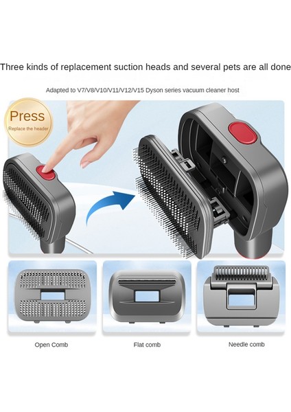 V15 V11 V10 V8 V7 Evcil Hayvan Tüy Alma Aracı Için Evcil Hayvan Bakım Seti - Evcil Hayvan Köpek Tüy Fırçası Vakum Aparatı (Yurt Dışından) fırsatları