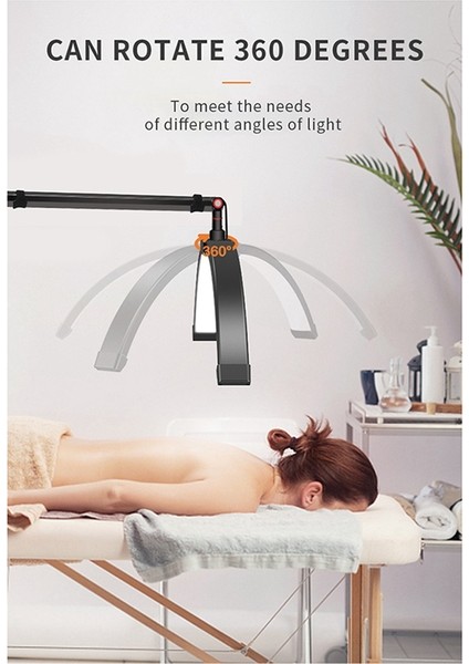 20W 16 Inç U Şeklinde LED Yarım Ay Güzellik Lambası Halka Kaş Dövme Güzellik Salonu Kirpik Uzatma Lambası Siyah Abd Fişi (Yurt Dışından) fiyatları