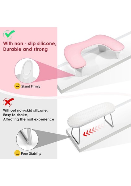 Tırnaklar Için Kol Dayanağı Tech Şekilli Manikür Tırnak El Dayanağı Yastığı, Büyük Mikrofiber Tırnak Kol Dayanağı Standı Pembe (Yurt Dışından) modelleri