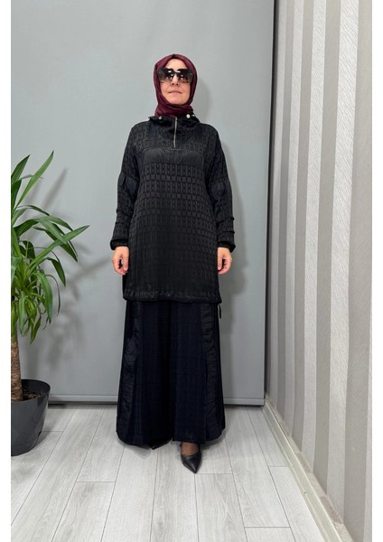 Ipek Tunik Pantolon Takım Siyah 38034