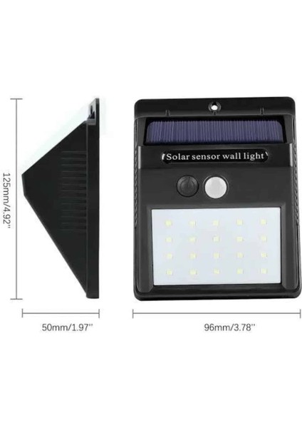 Güneş Enerjili Sensörlü Duvar Lambası Bahçe Lamba Suya Dayanıklı Bahçe Ayd? - N792J595-M65 modelleri