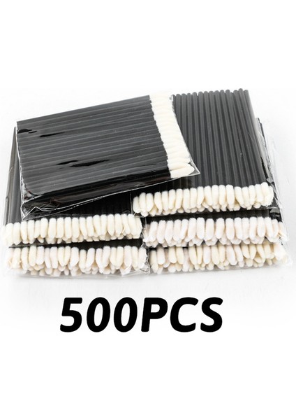 500 Adet Taşınabilir Dudak Fırçası Tek Kullanımlık Ruj Fırçası Siyah Güzellik Makyaj Aletleri (Yurt Dışından) fiyatları