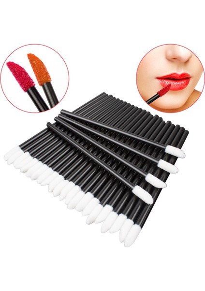 500 Adet Taşınabilir Dudak Fırçası Tek Kullanımlık Ruj Fırçası Siyah Güzellik Makyaj Aletleri (Yurt Dışından) indirimleri