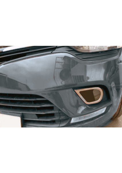 Renault Clio-4 HB Uyumlu Sis Far Çerçevesi Krom 2 Parça 2018 Ve Sonrası Modeller İçin