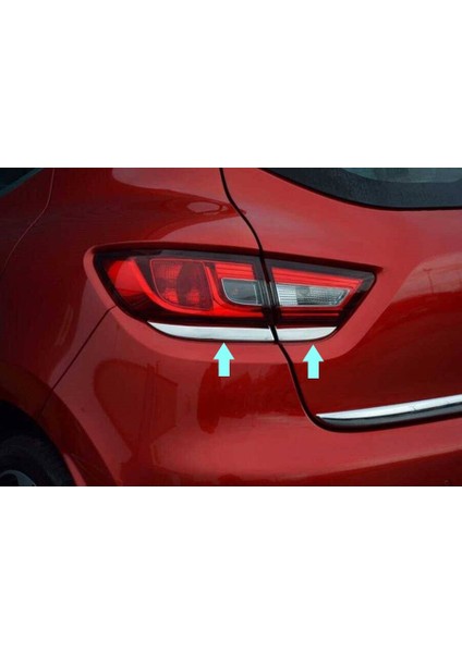 Renault Clio-4 Uyumlu Stop Çıtası Alt Krom 4 Parça 2012 - 2019 ve Sonrası Modeller Için modelleri
