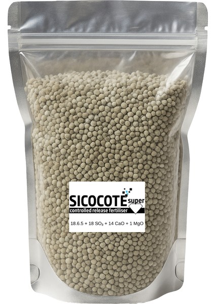 Sıcofert Npk 18.6.5 + 18 So₃ + 14 Cao + 1 Mgo Yavaş Salınımlı Granül Gübre (Mop Bazlı) 25 kg modelleri