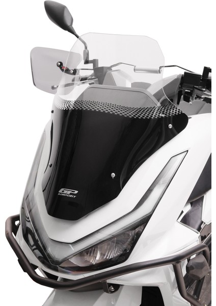 Honda Pcx 125 / 150 2025 Uyumlu Baskılı Ön Cam Şeffaf 55 cm modelleri