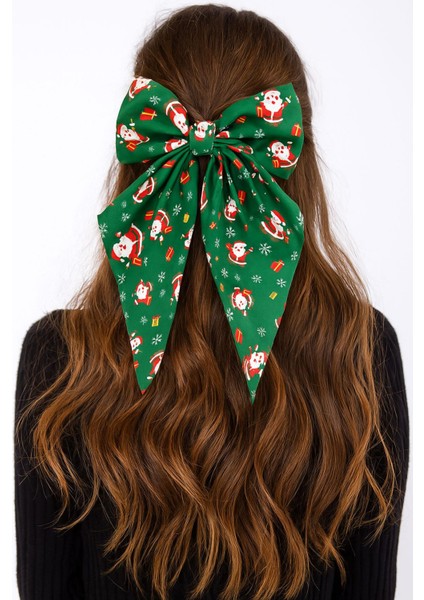 Yılbaşı Temalı Fiyonk Saten Toka