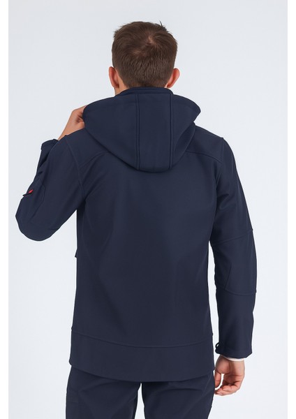 Suya Dayanıklı Slim Fit Softshell Kapüşonlu Erkek Mont modelleri