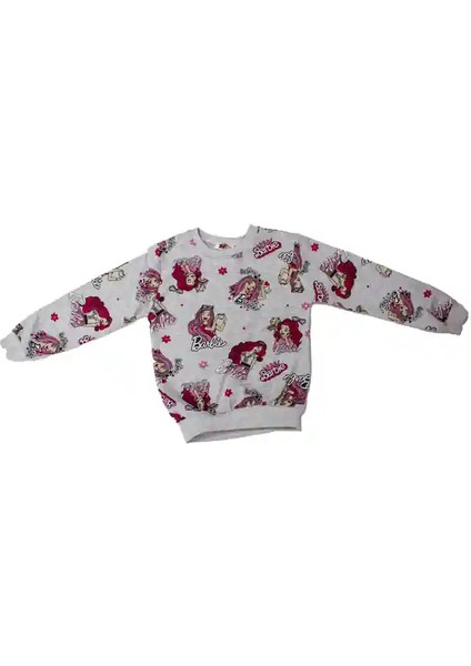 Gri ve Pembe Renk Barbıe Bebekli Pijama Takımı fiyatları