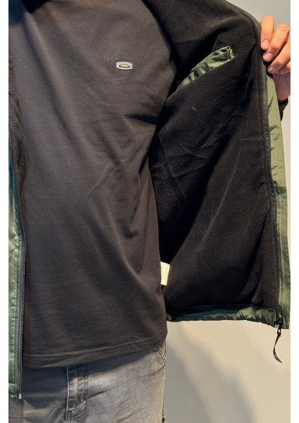 Erkek Kapüşonlu Cep Detaylı Içi Polar Kışlık Mont 2540 Haki fırsatları