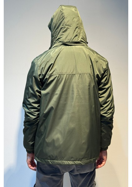 Erkek Kapüşonlu Cep Detaylı Içi Polar Kışlık Mont 2540 Haki indirimleri