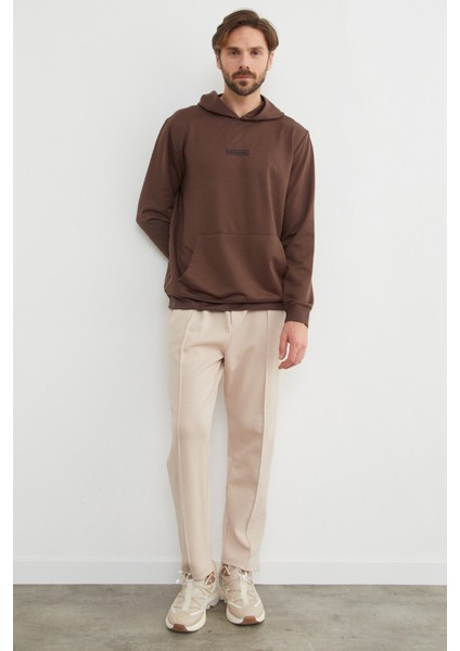 Look Beautıful Yazı Baskılı Kapüşonlu Sweatshirt modelleri