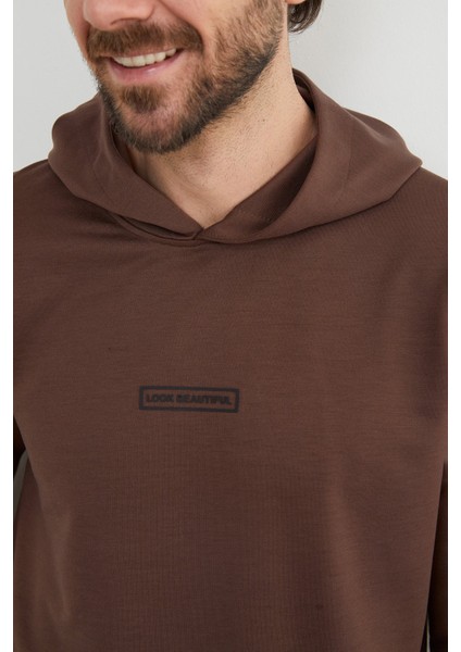 Look Beautıful Yazı Baskılı Kapüşonlu Sweatshirt indirimleri