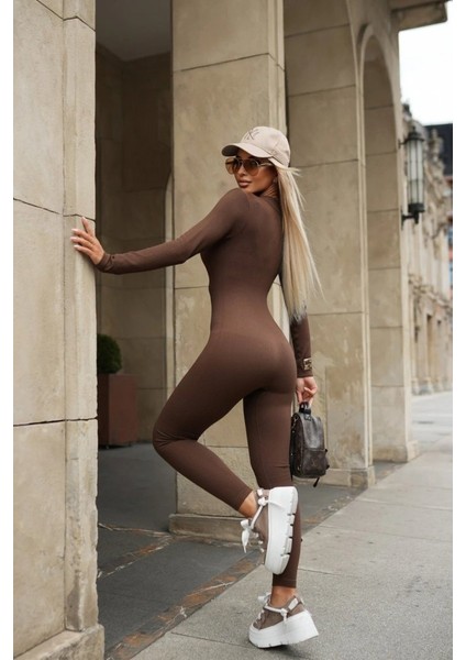 Kadın Uzun Kollu Fermuarlı Kaşkorse Tulum fiyatları