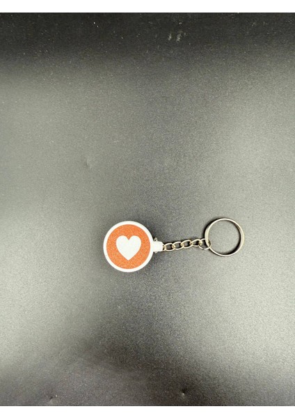 Türk Kahvesi Fincanı Kalpli Anahtarlık - Metal Zincir fiyatları