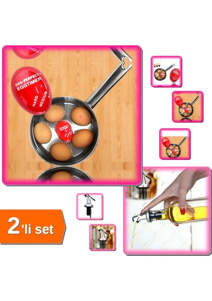 3 Adet Kapaklı Şişe Ucu Servis Aparatı + Dublor Yumurta - DEF456