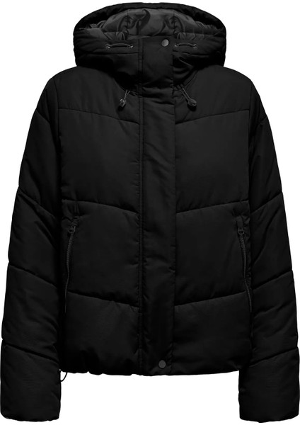 Kadın Onlmaggı Kapüşonlu Şişme Mont 15349123 Siyah