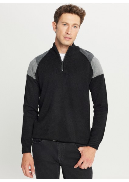 Bato Yaka Standart Siyah - Antrasit Erkek Kazak ACE049261481_SSA