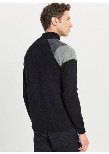 Bato Yaka Standart Siyah - Antrasit Erkek Kazak ACE049261481_SSA indirimleri