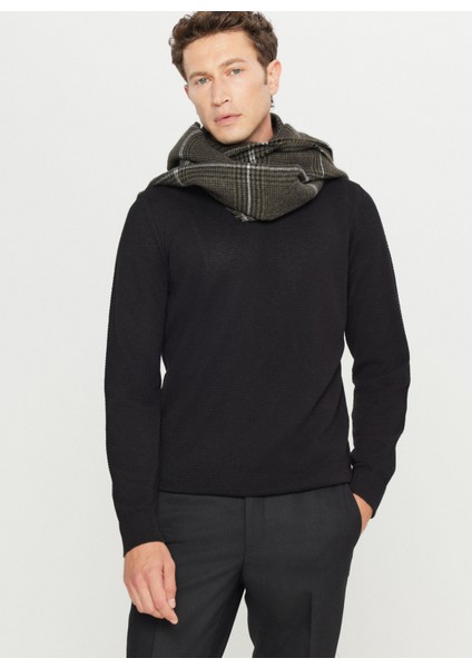 Bisiklet Yaka Standart Siyah Erkek Kazak ACE049261318_SYH modelleri