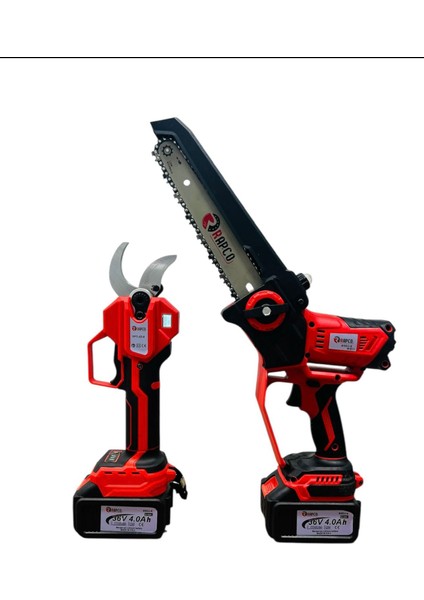 Rapco Profesyonel 2’li Set 21V Çift Akülü Teleskopik Kollu Bağ Makası ve Budama Testeresi fiyatları