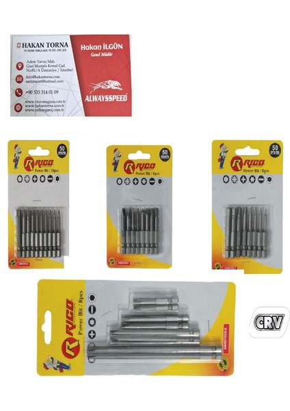 Ht- Rico 26 Parça Matkap Ucu Uzun ve Kısa Torx Bits Uç Seti Takımı