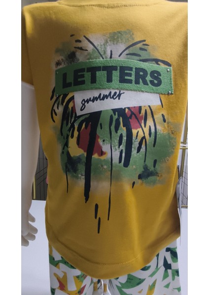 Çocuk Unisex Kız Erkek Şortlu Alt Üst Takım Kreş %100 Pamuk Rahat Tarz Tasarım Premium modelleri