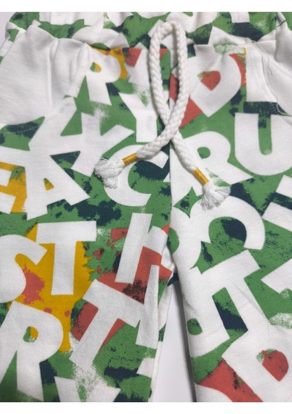 Çocuk Unisex Kız Erkek Şortlu Alt Üst Takım Kreş %100 Pamuk Rahat Tarz Tasarım Premium