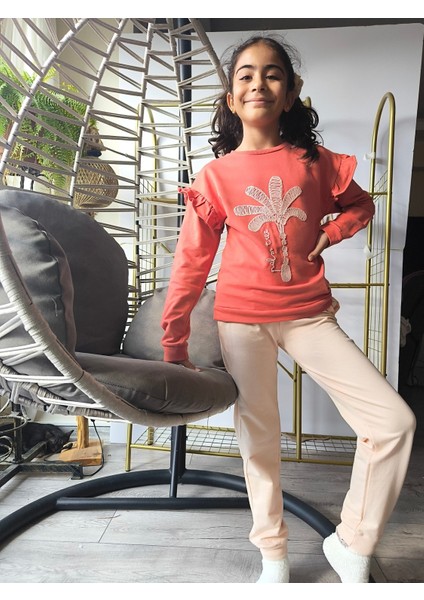 Kız Çocuk Alt Üst Takım Uzun Kollu Eşofman Rahat Şık Modern Tasarım fiyatları