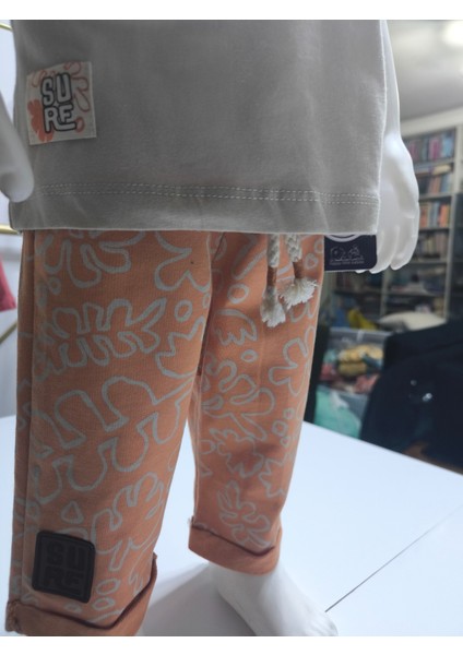 Çocuk Unisex Kız Erkek Şortlu Alt Üst Takım Kreş %100 Pamuk Rahat Tarz Tasarım Premium indirimleri