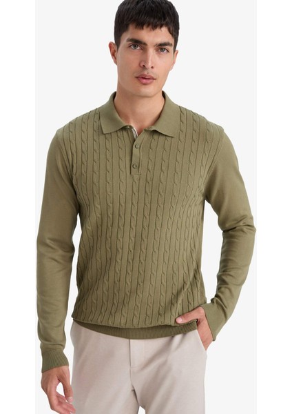 Standart Fit Polo Yaka Triko Kazak G2455AX25AU