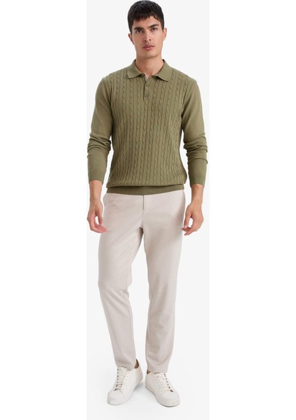 Standart Fit Polo Yaka Triko Kazak G2455AX25AU fiyatları