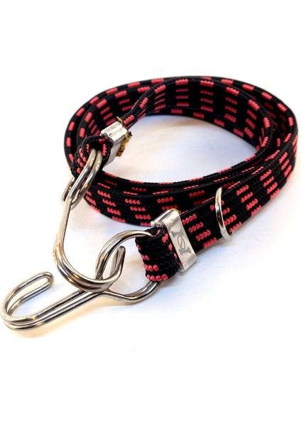 Bagaj Lastiği Kalın Çelik Kancalı 20MMX5MMX150CM A+++ Kalite Kırmızı