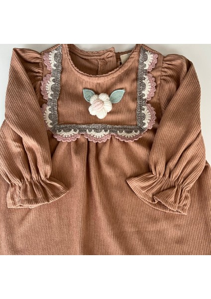 444013 Kız Çocuk Vintage Blossom Kadife Elbise fiyatları