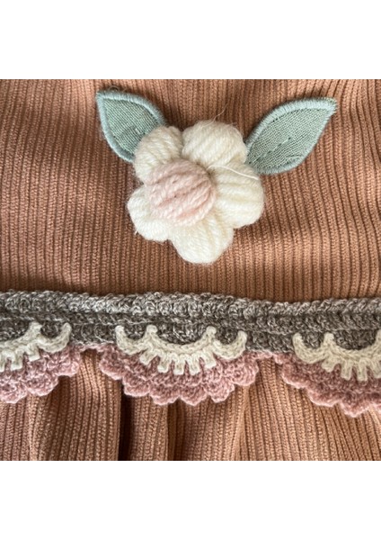 444013 Kız Çocuk Vintage Blossom Kadife Elbise indirimleri