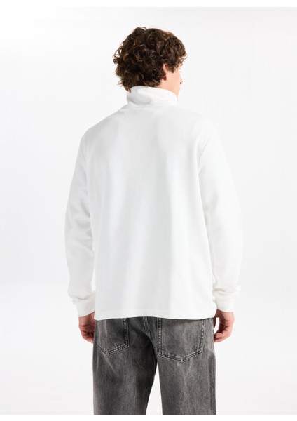 Dik Yaka Ekru Erkek Sweatshırt 261 Lcm 241039 Desona Ekru indirimleri