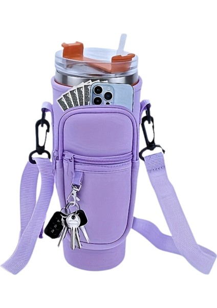 Stanley Quencher Pipetli 1.18 Lt Termos Kılıfı Omuz Askılı Termos Çanta Fermuarlı Cepli Kılıf Çanta fiyatları