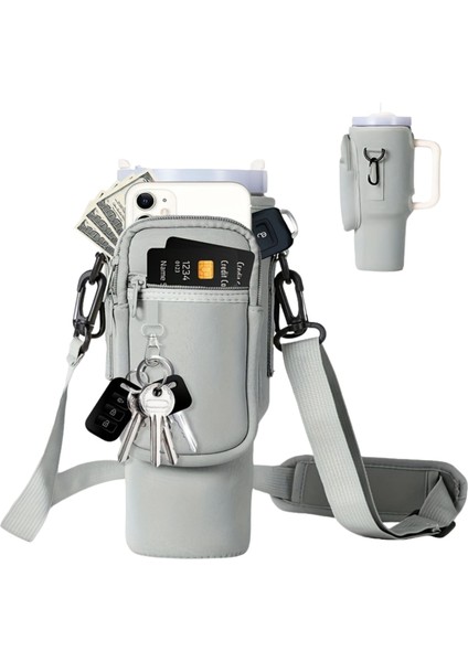 Stanley Quencher Pipetli 1.18 Lt Termos Kılıfı Omuz Askılı Termos Çanta Fermuarlı Cepli Kılıf Çanta fiyatları