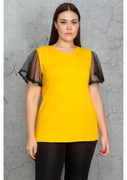 Kadın Kırmızı Dantel Detaylı Bluz 65N23383 modelleri