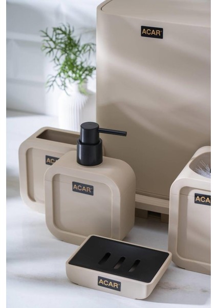 Astorıa Bej Kare 5 Parça Banyo Seti fiyatları